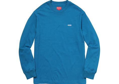 supreme metallic box logo l s tee blue|Supreme Metallic Box Logo L S Tee .